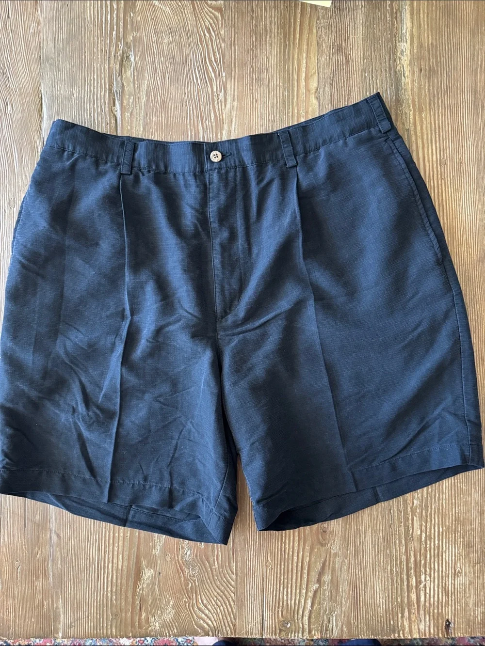 Havenera Men's Flat-Front black Shorts